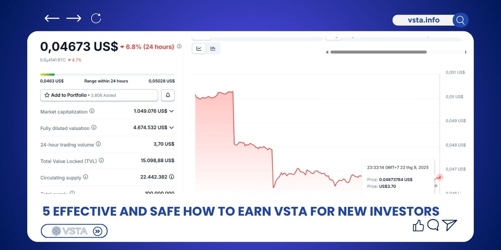 How to earn VSTA
